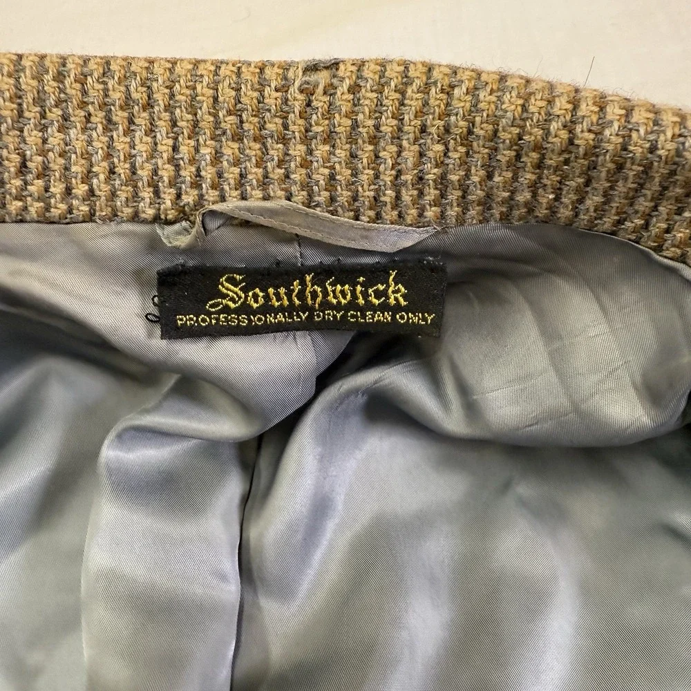 Cashmere South Wick Mens Sport Coat-42T Golden Brown Indiana Jones Professor‎